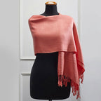 Πασμίνα Μονόχρωμη Αιγαίον Coral